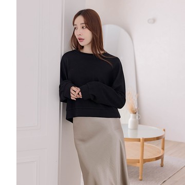 【早春新品】BeLLA 大學T風格上衣 黑色
