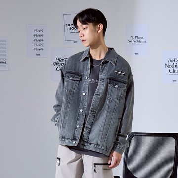 CACO-厚磅洗水牛仔外套(二色)-男【J1NA009】