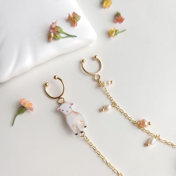 【動物們 No.058】小羊 . 耳機防掉鍊 防丟鍊