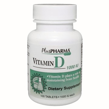 Vitamin D 1000 IU 100 Tabs by Plus Pharma