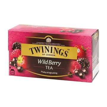 TWININGS 唐寧茶 綜合野莓茶 水果風味茶包  2g  25包  1盒