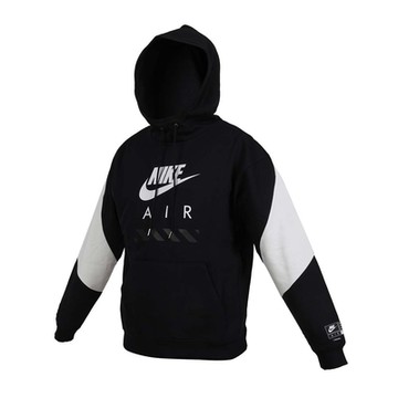 NIKE 男連帽長袖T恤-刷毛 休閒 上衣 HJ0274-010 黑白