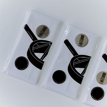 破竹器絹印棉布海報