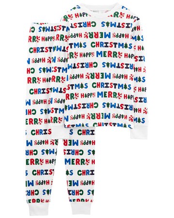 Adult 2-Piece Adult Christmas 100% Snug Fit Cotton PJs