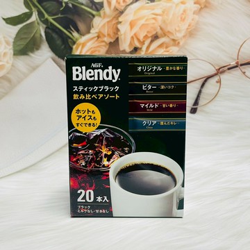 日本 AGF Blendy 四種風味黑咖啡 20本入 即溶咖啡 咖啡包 咖啡粉 冰咖啡 熱咖啡 原味溫和苦味清爽 黑咖啡