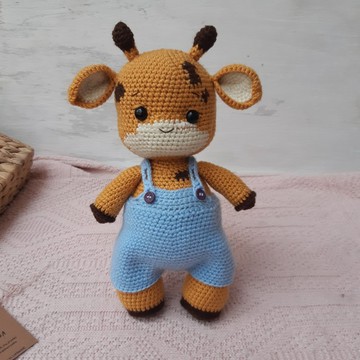 手鉤長頸鹿玩具 | 填充動物 | 毛絨玩具 | 鉤針動物