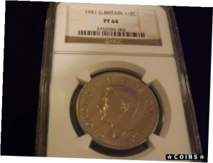 アンティークコイン 1951 1/2 C GREAT BRITAIN NGC PF 64 通販 LINE