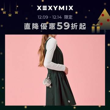 XEXYMIX 後側蝴蝶結蓬鬆連身裙 XFK3OP1202 共3色 保暖 拉絨 彈力 高爾夫 運動連身裙 OP1202
