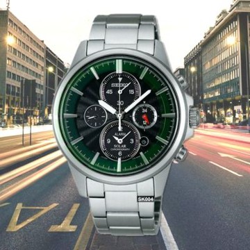 SEIKO 精工 CS三眼系列 SOLAR太陽能SPIRIT王者之劍計時40㎜ SK004(SBPY025J/V174-0AA0G)