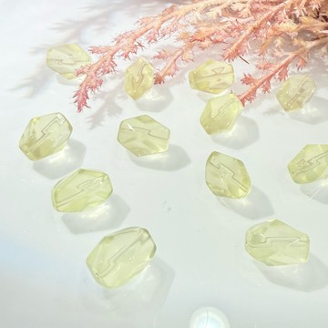 💕 𝓒. 𝓣 晶寶💕檸檬晶 水晶 隨形 散珠 diy 設計 有孔洞