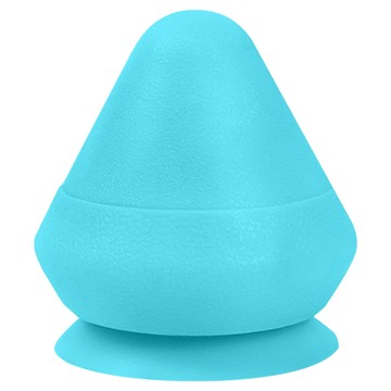 AHOYE 吸附式筋膜球/按摩球/花生球 筋膜放鬆穴道按摩 矽膠材質 輕巧方便攜帶  藍色  1個