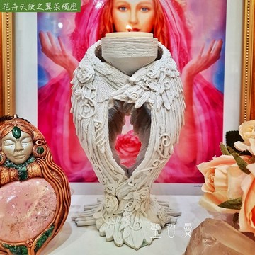 花卉天使之翼茶燭座 燭台 燭臺 居家裝飾/擺飾/擺件