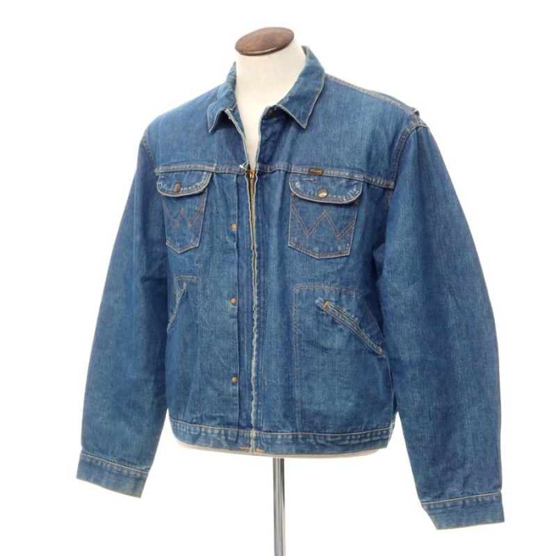 中古】ラングラー Wrangler ヴィンテージ 後期白タグ デニムジャケット