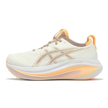 Asics 慢跑鞋 GEL-Nimbus 27 女鞋 白 棕 緩震 運動鞋 亞瑟士 1012B753103