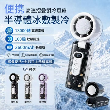 手持製冷風扇💥全球可上飛機【免費試用/保固四年】爆冰高速數顯暴力風扇 極凍 折疊風扇 製冷風扇 冷敷手持風扇 智能冰敷