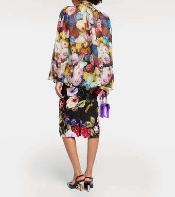 Dolce & Gabbana Floral silk chiffon blouse