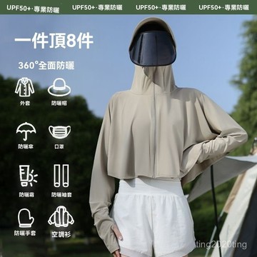 全店免運🌈冰絲防曬衣女夏季防紫外綫罩衫騎車遮陽透氣薄外套2025新款防曬服 LU2O