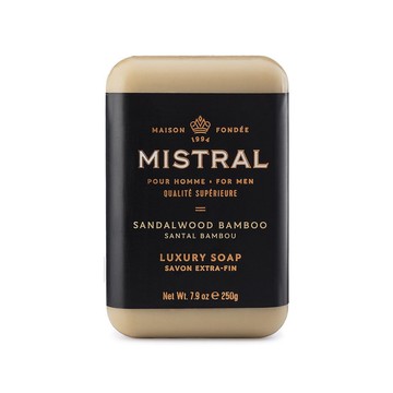 【紳士用品專賣】美國 Mistral - 經典檀香 紳士香氛皂（Sandalwood Bamboo）