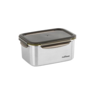 酷藝師可微波316不鏽鋼方形保鮮盒8號(約2100ml)