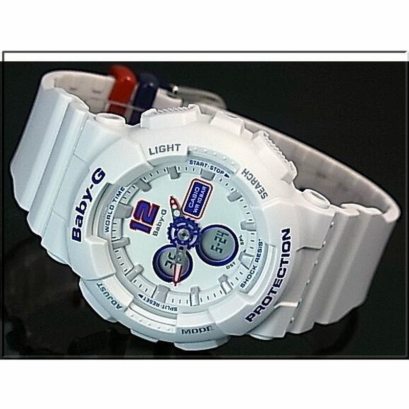 CASIO Baby-G カシオ ベビーG White Tricolor Series ホワイト・トリコロール・シリーズ レディース腕時計 海外モデル  BA-120TR-7B | LINEブランドカタログ