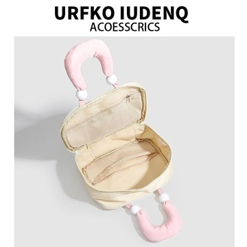 🔥桃園出貨🔥URFKO IUDENQ新款新款少女大容量化妝包手提洗漱包分層旅行收納包