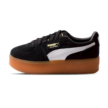 Puma Palermo Elevata Wns 女鞋 黑白色 麂皮 厚底 運動 德訓鞋 休閒鞋 39934801