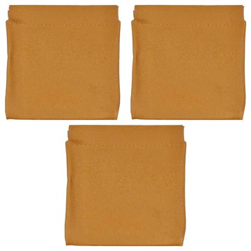 Timo 質感皮革彈片收納包  焦糖棕  3個