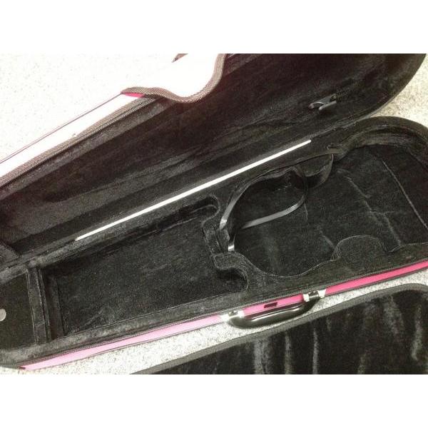 CarloGiordano ピンク DPK バイオリンケース リュックタイプ セミハードケース 4分の4 ケース violin case pink TRC-100C