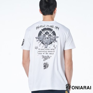 【㊙結帳2件再88折】黑帝斯地獄三頭犬短TEE(白) - BLUE WAY 鬼洗い