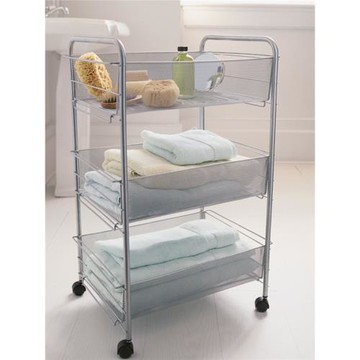 多層落地置物架廚房衛浴收納推車工具儲物車桌邊柜移動書架床頭柜