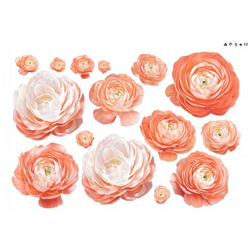 【10月新品4】20-22-0181 裁切紙・拼貼素材 陸蓮花