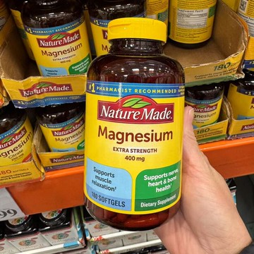 美國代購！原裝正品Nature Made Magnesium(含卵磷脂)400mg 180粒