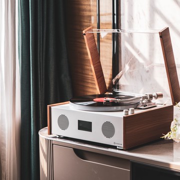 工廠現貨 梵號FO11復古黑膠唱片機LP老式高音質家用藍牙音響高顏值留聲機487-LPS 保售後 台灣公司