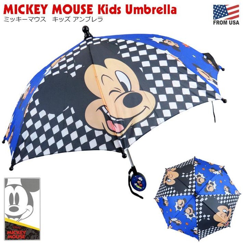 ミッキー マウス キッズ アンブレラ (40cm) Umbrella 子供 傘 カサ