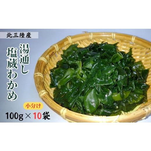 ふるさと納税 岩手県 洋野町 湯通し塩蔵わかめ100g×10袋