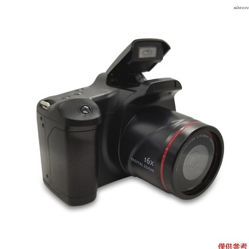 高清單眼相機 攝像機國產 長焦相機數位定鏡頭16X變焦 最大分辨率 1920*1080 4 * AA 電池供電 黑色 不