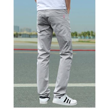 夏天男士休閑褲直筒寬松上班長褲子百搭商務潮流青年夏季薄款男褲