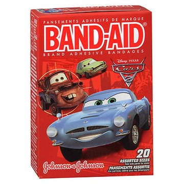 BandAid Adhesive Bandages Disney Pixar Cars 3 Assorted Sizes 20 Each by BandAid