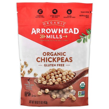 Arrowhead Mills, 有機鷹嘴豆，16 盎司（453 克）