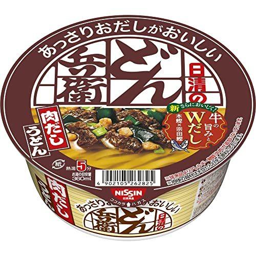 日清食品 日清のあっさりおだしがおいしいどん兵衛 肉だしうどん 牛の旨みとWだし 72g ×12個