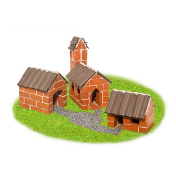 德國 teifoc - DIY益智磚塊建築玩具 德國村莊-TEI4310