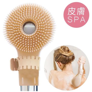 日本Beauty World蓮蓬頭用身體SPA按摩去角質梳SWP1202(低刺激細密矽膠;適直徑7~10cm蓮蓬頭)