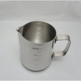 不銹鋼拉花杯 牛奶杯 帶刻度量杯 0.6L