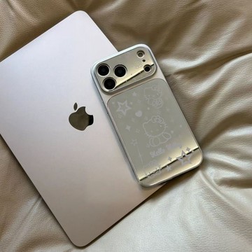 ✨iPhone手機殼✨星星貓貓頭適用iPhone17promax手機殼蘋果16PRO高級15/14鏡面13