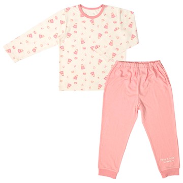 akachan honpo - 長袖家居服-公主-粉紅色