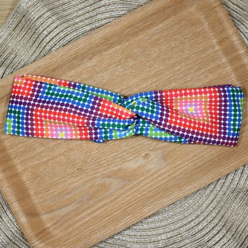 彩色 小圓點 髮帶