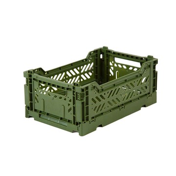土耳其Aykasa折疊收納籃(S)-軍綠色