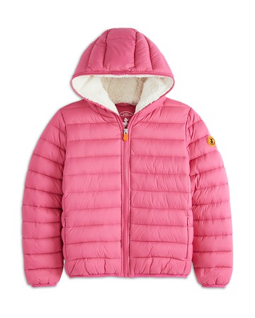 Save the Duck Girls' Leci Hooded Puffer Jacket - Little Kid, Big Kid