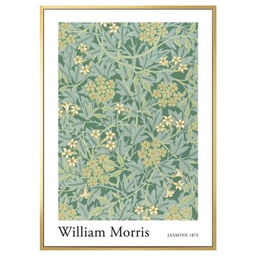 BOLUO GALLERY 菠蘿選畫所 William Morris 茉莉花 掛畫 BFSP3410G  40 x 30cm  金色框