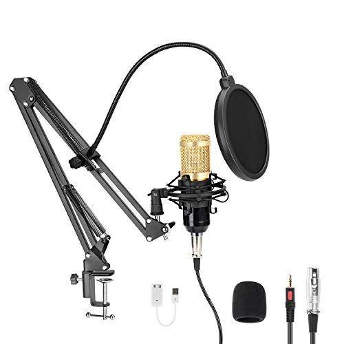 Professional Streaming Podcast PC Microphone, MAYOGA Cardioid Streamin